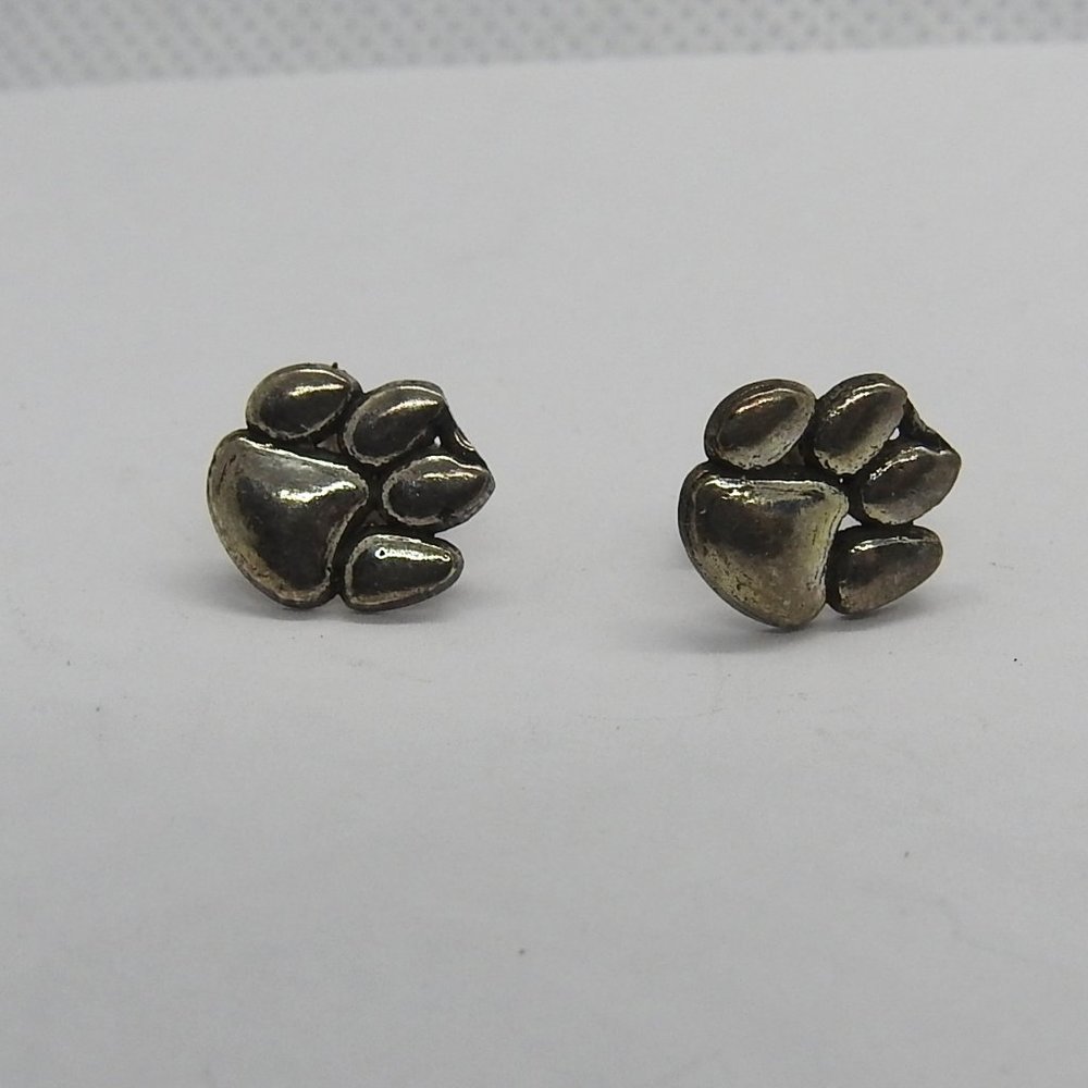 Sterling Silver Cat Paws Earrings